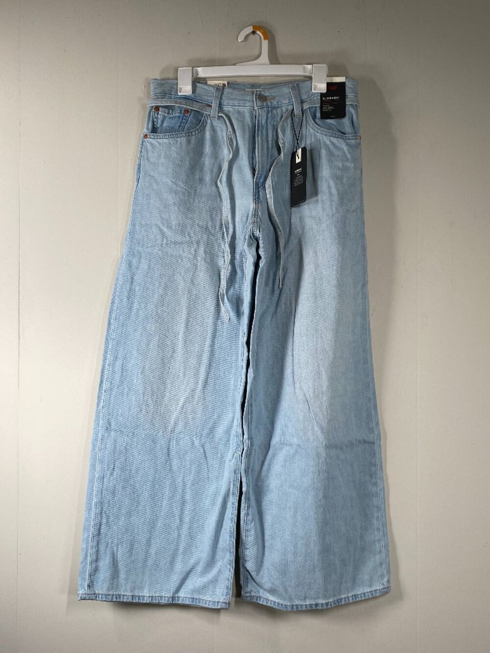 Levi's Premium XL Straight Wide Leg Jeans Women's 29 Blue Lightweight Linen NWT - Picture 1 of 16